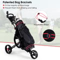 Miniatyrbillede 7 af 8: Golfvogn, 29×24×76 cm - materiale: aluminium + pp med EVA-dækhjul , Star