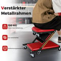 Miniatyrbillede 7 af 8: Rullebræt, 6 hjul, rød - materiale: forstærket metalramme med solide skrueforbindelser , Star