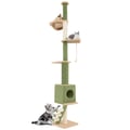 Miniatyrbillede 1 af 8: Katte træ, 39x39x218-253 cm, Grøn Brun , Star