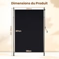 Miniatyrbillede 7 af 8: Vertikal persienne, 150x220-310 cm, Sort , Star