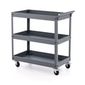 Pikkukuva 1 / 8: Monitoimikärry, 3-tasoinen pyörällinen metallikärry, harmaa , Star