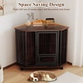 Miniatyrbillede 6 af 8: Hundebur, 60x60x71,5 cm, Brun, Sort , Star