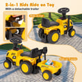 Miniatyrbillede 6 af 8: Glidebil, Licenseret Caterpillar Fod-til-Gulv, 92x29x44 cm, Gul og Sort , Star