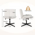 Miniatyrbillede 4 af 8: Kontorstol, 29x25x30,5-36 cm, Beige , Star