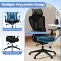 Miniatyrbillede 8 af 8: Kontorstol, Ergonomisk Mesh Højrygget Executive, Sort , Star