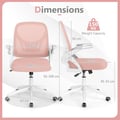 Miniatyrbild 4 av 8: Datorbordstol, 63x63x92-100 cm, Rosa , Star