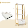Miniatyrbillede 5 af 8: Stigereol, 52x40x134 cm, Hvid , Star