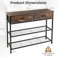 Miniatyrbillede 4 af 8: Konsolbord, 100x30x81.5 cm, Brun , Star