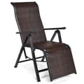 Miniatyrbillede 3 af 8: Sammenklappelig Liggestol af Rattan, 152x60x75 cm, Brun , Star