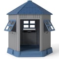 Miniatyrbillede 1 af 8: Hundehus, 76x90x96 cm, Grå, Blå , Star
