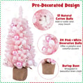 Miniatyrbillede 6 af 8: Kunstig juletræ, 44x90 cm, Pink/Blå , Star