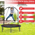 Miniatyrbillede 6 af 8: Mcmi Trampolcm, 101x101x105-129 cm, Blå , Star