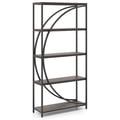 Miniatyrbillede 1 af 8: Etagere Bogreol, 86x30x175 cm, Rustik Brun , Star