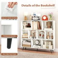 Miniatyrbillede 6 af 8: Bogreol, 10-kubik, 120x24x107 cm, Hvid , Star