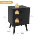 Miniatyrbillede 4 af 8: Natbord, 45x39.5x62 cm, Eg , Star