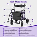 Miniatyrbillede 6 af 8: Rollator med sæde, 64x103x101.5 cm, Lilla , Star