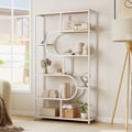 Miniatyrbillede 2 af 8: Bogreol, 95x30x175 cm, Brun og Sort , Star
