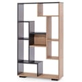 Miniatyrbillede 4 af 8: Bogreol, 70x20x120 cm, Natur & Sort , Star
