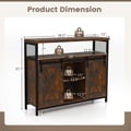 Miniatyrbillede 5 af 8: Buffetskab, 100x33x80 cm, Rustikt Brun , Star