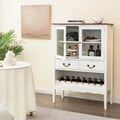 Miniatyrbillede 2 af 8: Opbevaringsskab, 90x40x126,5 cm, Hvid, Brun , Star