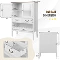 Miniatyrbillede 4 af 8: Opbevaringsskab, 90x40x126,5 cm, Hvid, Brun , Star