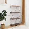 Miniatyrbillede 5 af 8: Udstillingsstativ, 4-etagers, 60×29×147 cm, Valnød , Star
