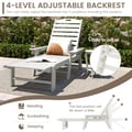 Miniatyrbillede 6 af 8: Terrasse liggestol, 77"-66,5"x29,5"x12,5"-35", hvid , Star
