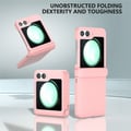 Miniatyrbillede 2 af 6: SKALO Samsung Z Flip6 Ultratynd Skin-touch Fold Cover - Pink