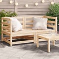 Miniatyrbilde 2 av 10: vidaXL Hagesofaer for hjørne 2 stk 70x70x67 cm heltre furu