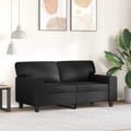 Miniatyrbillede 4 af 11: vidaXL 2-personers sofa 120 cm kunstlæder sort