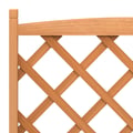 Miniatyrbilde 7 av 10: vidaXL Plantekasse med espalier og hjul brun heltre gran