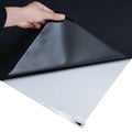 Miniatyrbild 5 av 8: vidaXL Fönsterfilm statisk frostad frostad svart 90x2000 cm PVC