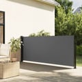 Miniatyrbilde 2 av 11: vidaXL Uttrekkbar sidemarkise antrasitt 100x500 cm