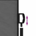 Miniatyrbilde 8 av 11: vidaXL Uttrekkbar sidemarkise antrasitt 100x500 cm