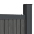 Miniatyrbild 9 av 11: vidaXL Staketpanel WPC grå 173x186 cm