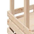 Pikkukuva 8 / 10: vidaXL Ulkobaaripöytä katolla 112,5x57x195,5 cm täysi mänty