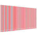 Miniatyrbilde 1 av 7: vidaXL Erstatningsduk for markise rød og hvit 600x300 cm polyester