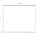 Miniatyrbilde 7 av 7: vidaXL Erstatningsduk for markise rød og hvit 450x350 cm polyester