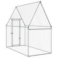Miniatyrbilde 7 av 11: vidaXL Kyllingbur sølv 200x100x190 cm galvanisert stål