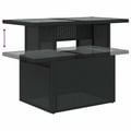 Miniatyrbillede 5 af 11: vidaXL sofasæt til haven 10 dele med hynder polyrattan sort