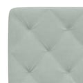 Miniatyrbild 7 av 11: vidaXL Bed with Mattress Light Grey 140x200 cm Velvet