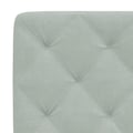 Miniatyrbild 11 av 11: vidaXL Bed Frame with LED without Mattress Light Grey 80x200 cm Velvet