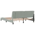 Miniatyrbild 9 av 11: vidaXL Bed Frame with LED without Mattress Light Grey 180x200 cm Velvet