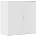 Miniatyrbilde 9 av 11: vidaXL Skjenker 2 stk hvit 79x38x80 cm konstruert tre