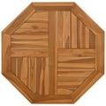 Miniatyrbilde 3 av 8: vidaXL Bordplate 70x70x2,5 cm åttekantet heltre teak