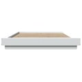 Miniatyrbilde 5 av 11: vidaXL Sengeramme hvit 120x190 cm konstruert tre