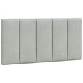 Miniatyrbild 6 av 11: vidaXL Bed with Mattress "Hanko" Light Grey 100x200 cm Velvet