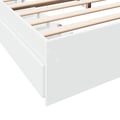 Miniatyrbillede 9 af 11: vidaXL sengeramme med skuffer 180x200 cm konstrueret træ hvid