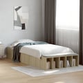 Miniatyrbillede 2 af 11: vidaXL sengeramme 75x190 cm konstrueret træ sonoma-eg