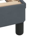 Miniatyrbild 8 av 11: vidaXL Bed with Mattress "Hanko" Dark Grey 90x190 cm Velvet
